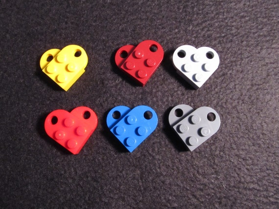 etsy lego heart necklace