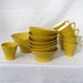Vintage Melamine Yellow 16 Piece Dinnerware set