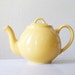 Lipton Teapot in mustard yellow