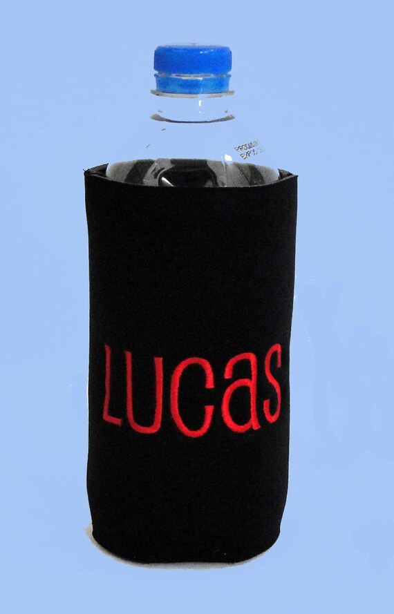 Items similar to Black Water Bottle Koozie With Complimentary