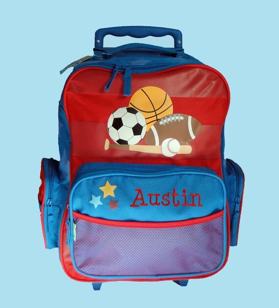 Personalized Stephen Joseph Rolling Luggage by DeerpathDesigns