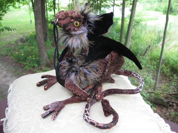 Mocha Dragon, Dragontry-Soft-sculpture Reaper Dragon