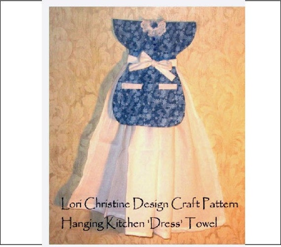 Download CRAFT PATTERN Two Hanging Dress Kitchen Towels sewing