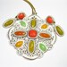 Mod, 1960s, Vintage Jewelry Set, Pendant Necklace, Earrings