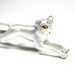 Vintage Brooch, Mad Men Style, 1950's, White Dog