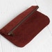 Vegan Fold Over Clutch in Wine, Oxblood Purse