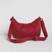 Vegan Small Hobo Purse in Fuchsia