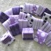 RESERVED Listing For GAIL CAMPELLONE - 90 Matchbook Note Pads- Purple Polka Dots and Stripes - 12 Extra Large Sheets