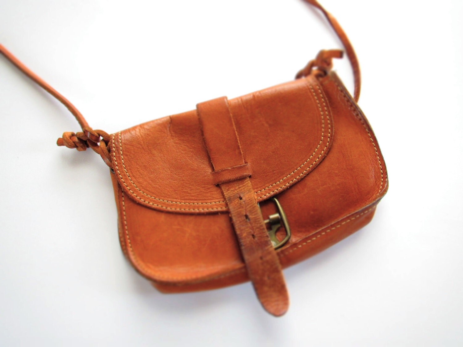 Vintage Banana Republic Leather Travel Belt Loop Purse