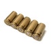 5 Brass Bullet Shell Casings, Polished .40 Caliber Bullet Shells, Spent Casings, Steampunk Jewelry Supplies