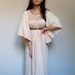 Grecian Gauze Maxi Dress Vintage Boho Tented S/ M/ L Summer Fashion