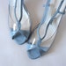 Vintage 70s Kitten Heels Pastel Baby Blue Shoes Spring Fashion