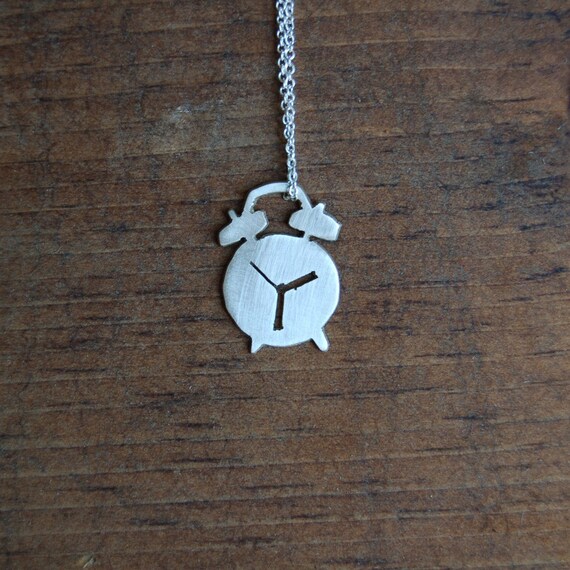 Alarm clock necklace