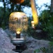 Solar Powered Mason Jar Lights - set of 3 Eco Friendly Summer Nights Renewable Outdoor Energy - Lawn and Garden Lights - BootsNGus Design