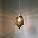 Gray Day - Upcycled Smoked Glass Hanging Pendant Lighting Fixture - Gray Glass Square Lamp Lantern - BootsNGus Lights