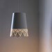 For LISA MARKS - Queen Anne's Lace - White UpCycled Mesh Lace Metal Garden Planter Hanging Pendant Lighting Fixture - BootsNGus Lamp Design