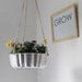 Shining Silver - UpCycled Bundt Cake Planter - Industrial Modern Reclaimed BootsNGus Hanging Flower Pot