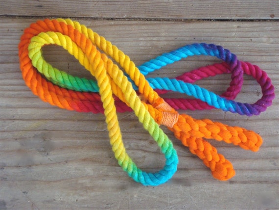 Items similar to 8-ft Jump Rope Skipping Rope, Hand-Spliced & Dyed