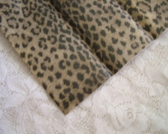 Brown and Black Leopard Print Tissue Paper, Decoupage Craft Paper, 20x30 - 5 Sheets