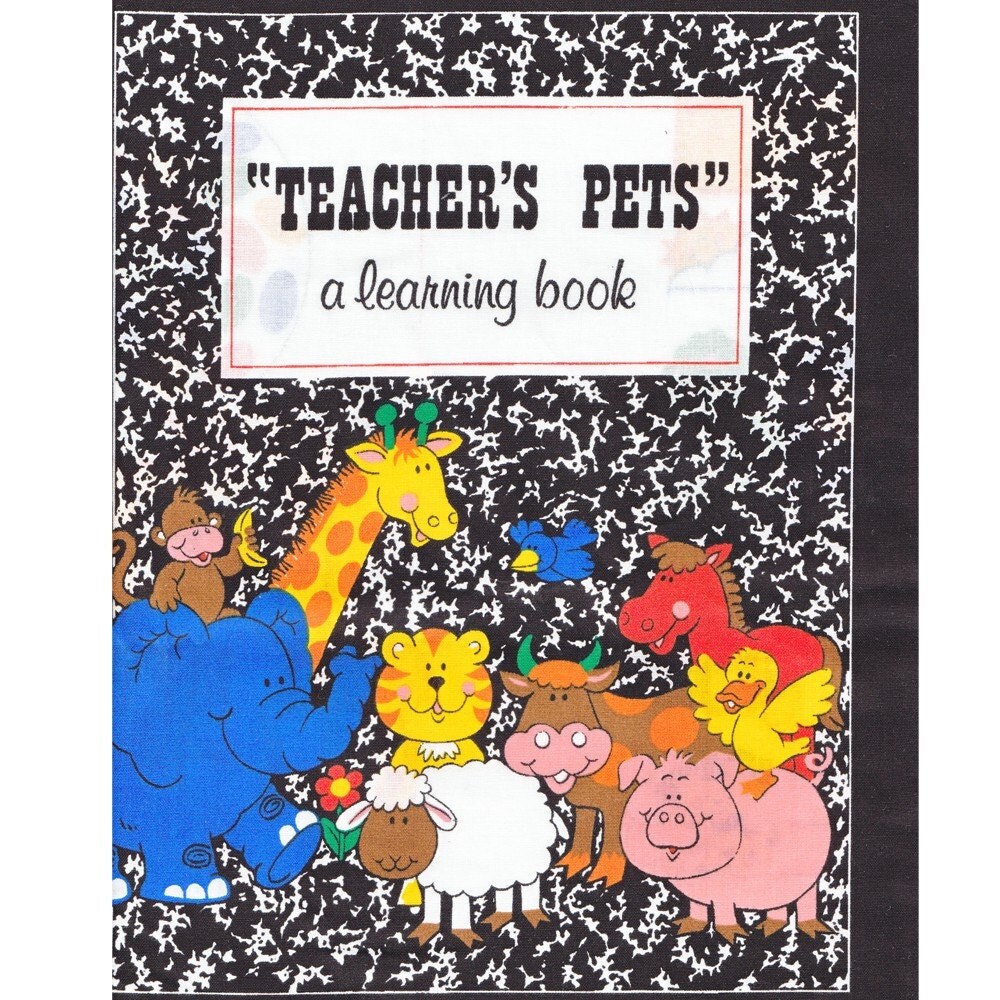 Fabric panel Teacher's Pets soft book for counting and