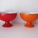 Mod Sherbet Cups, Mismatched Pair