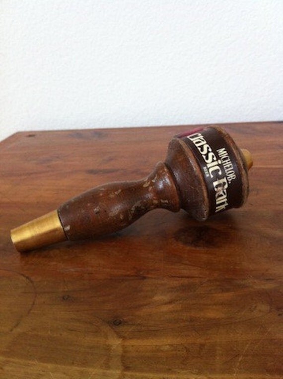 Vintage Wooden MICHELOB Beer Keg Tap Handle by ChinChinVintage