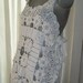 Handmade 100% Cotton Crochet White Bathing Suit Cover Size Medium Original Design