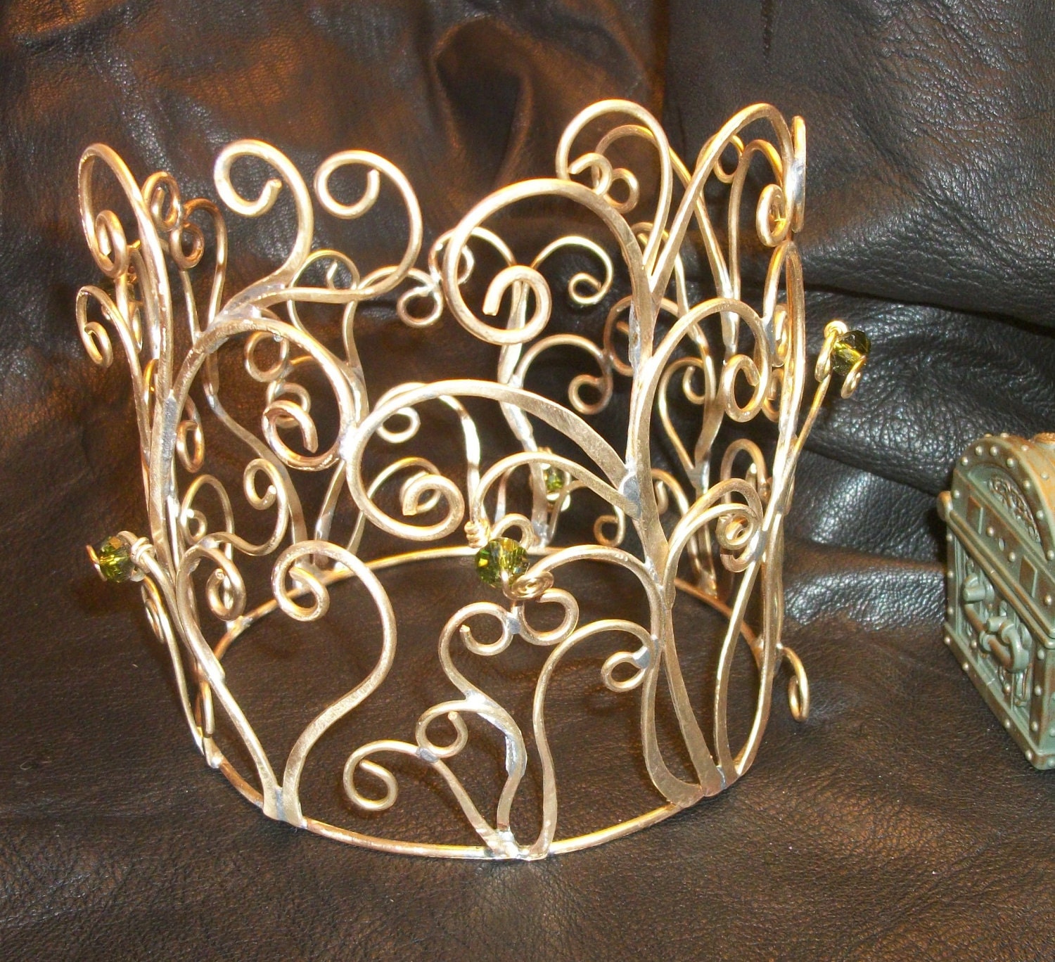 Enchanting Brass Vines Crown Tiara Handmade