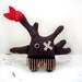 Eco Plush Tribal in Chocolate Brown Handmade with Upcycled, Recycled, and Eco Friendly Materials
