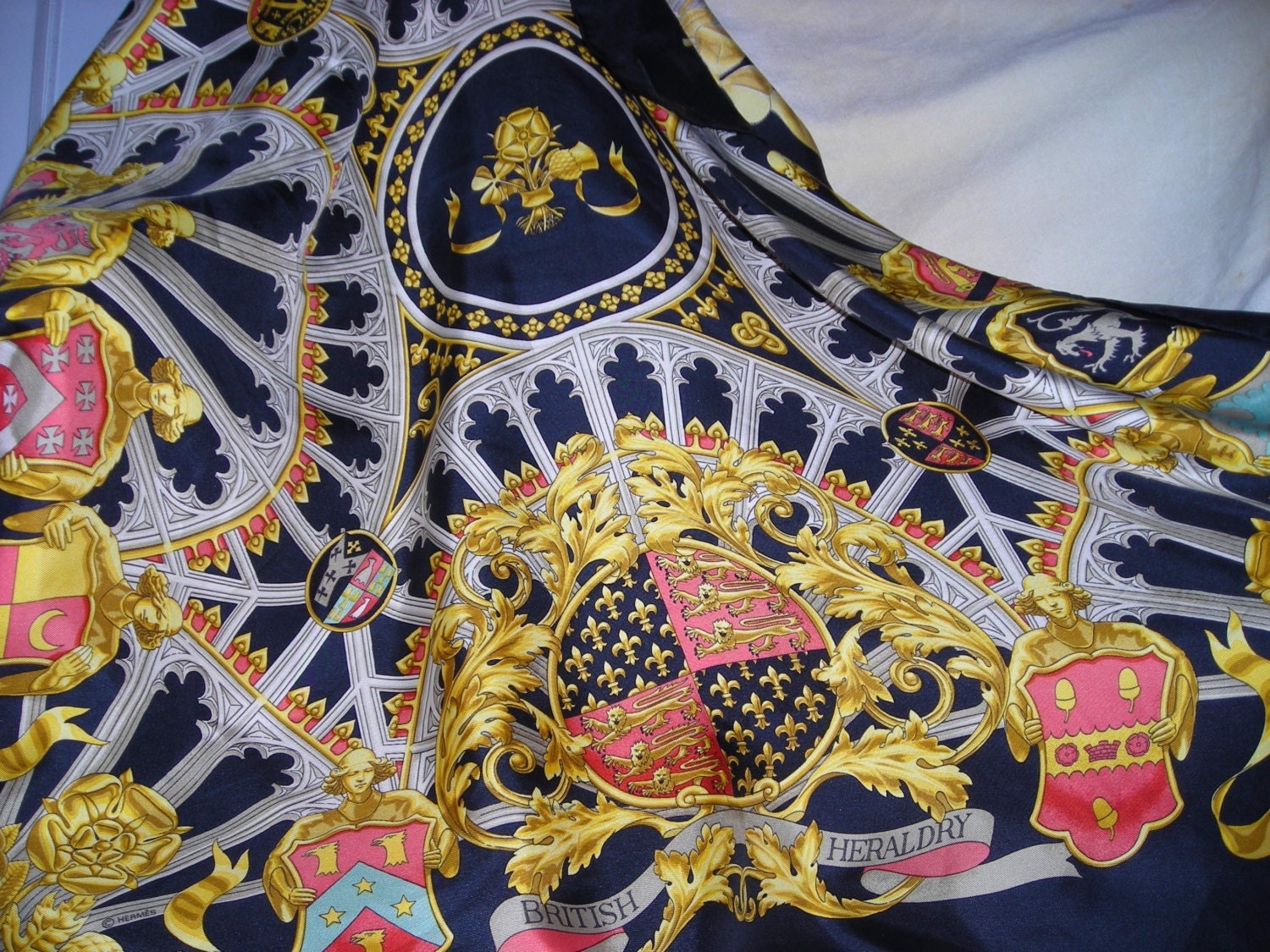 VINTAGE HERMES SCARF / SHAWL FRENCH ELEGANCE