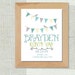 Custom Birth Print Announcement great for gifts and to put in a nursery