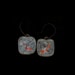 Red and White Koi Earrings