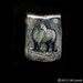 Silver Grey Horse Standing in the Water in the Night Pendant