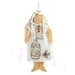 Cloth Doll Ornament with Collaged Dress