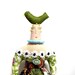 Handmade one of a kind modern primitive look Folk Art Doll with a Bird on top of her Head cloth art doll