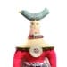 Folk Art Doll with a Bird on top of her Head