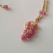 Pink Sapphire Pendant Necklace in Vermeil