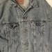 vintage levi levis denim jacket XL extra large 52 54 42 44 jean jacket heavy metal