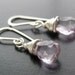 Tiny Cylene Earrings - Pink Amethyst