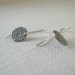 Simply Silver, Teeny Textured Disc Earrings, Sterling Silver Earwires
