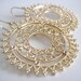RESERVED for Cristie - Florence Earrings, Ornate Brass Filigree, Gold filled Earwires