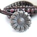 Brown Agate Gemstones and Leather Double Wrap Bracelet