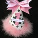 Chic Pink White and Black Polka Dot Birthday Party Hat with Glitter