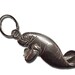 Manatee Pewter Keychain