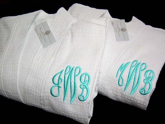 Embroidered his and hers robes