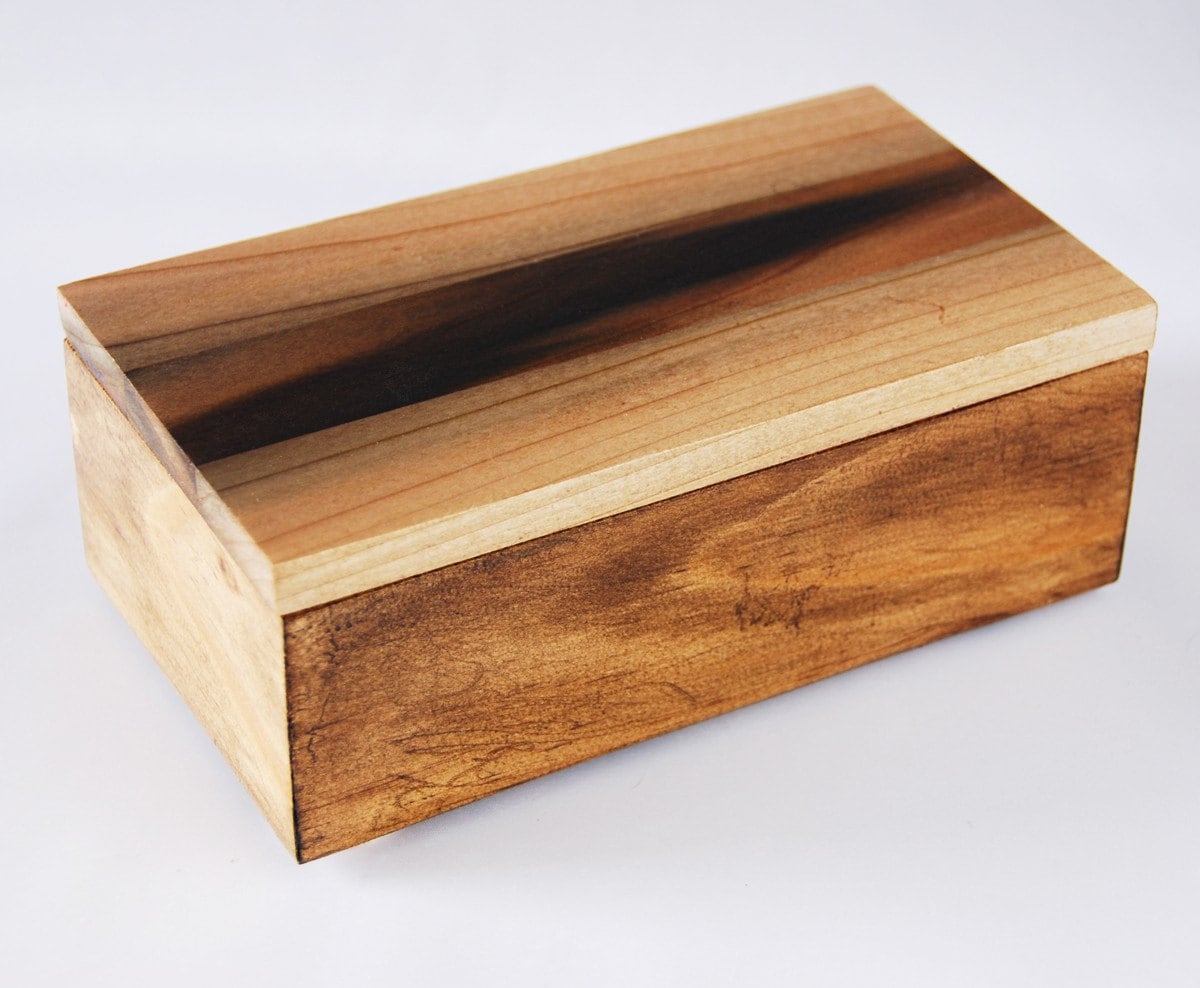 Box wood Hand Crafted Wood Box Man's Dresser Box small