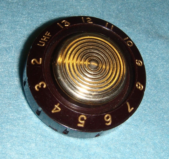 Items similar to vintage TV knob pin on Etsy