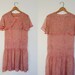 V I N T A G E 1920's Pink Flowered Zelda frock
