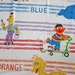 Vintage Childrens Sesame Street Curtain Panels