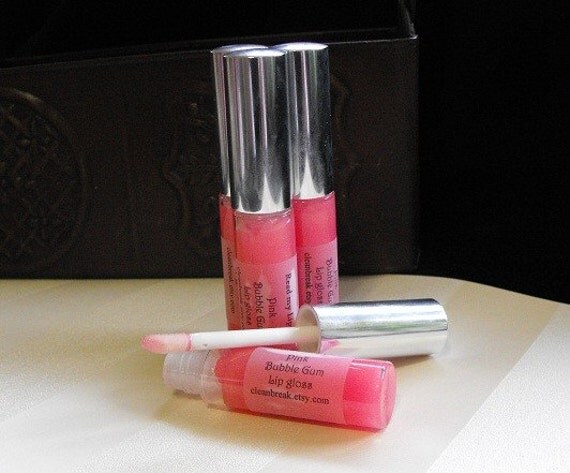 lip recipe gloss butter with shea Free Gloss Gum Bubble Lip Pink by on cleanbreak Etsy Petroleum